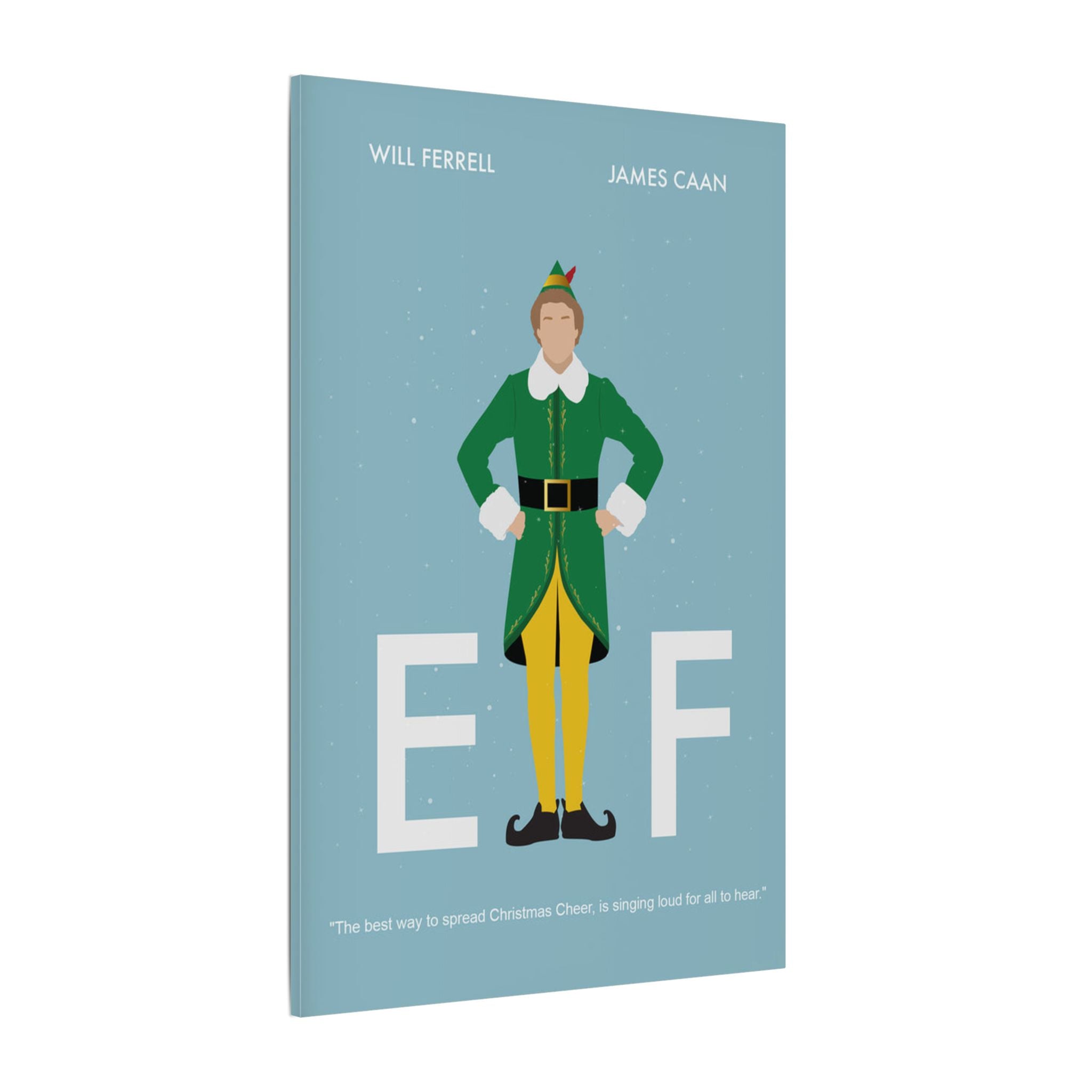 Elf Minimalist Movie Poster Custom Canvas Wall Print