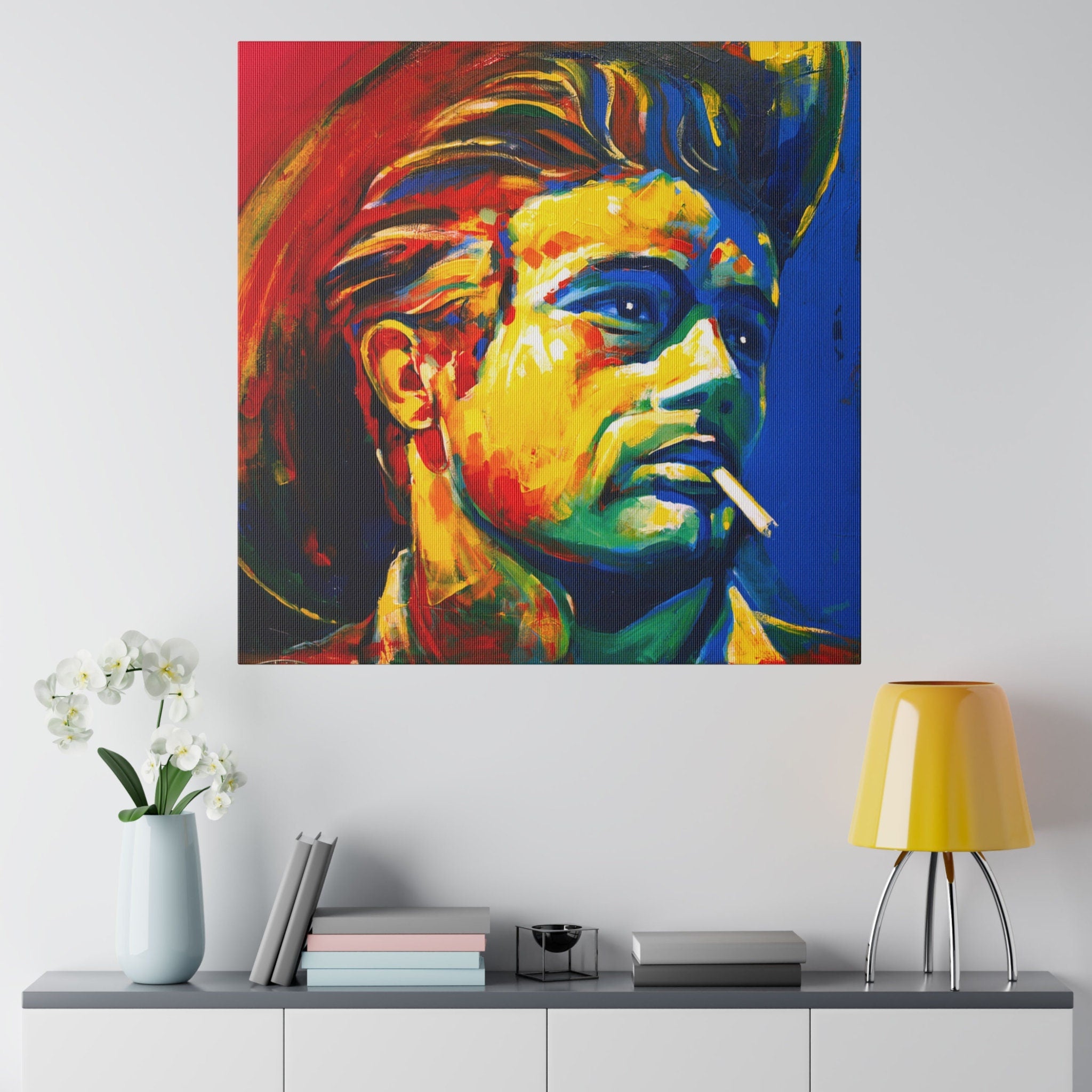 James Dean Abstract Color Painting Custom Canvas Wall Print