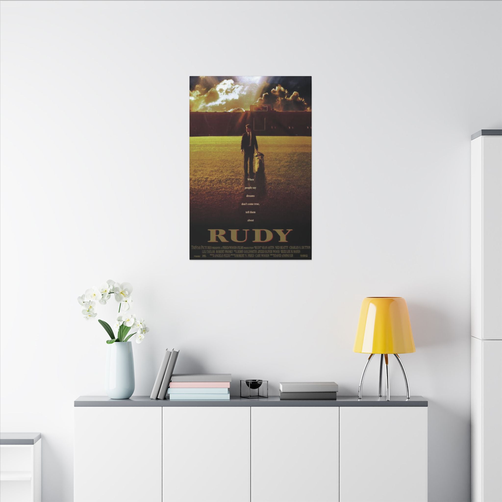Rudy Classic Movie Poster Art Custom Canvas Wall Print