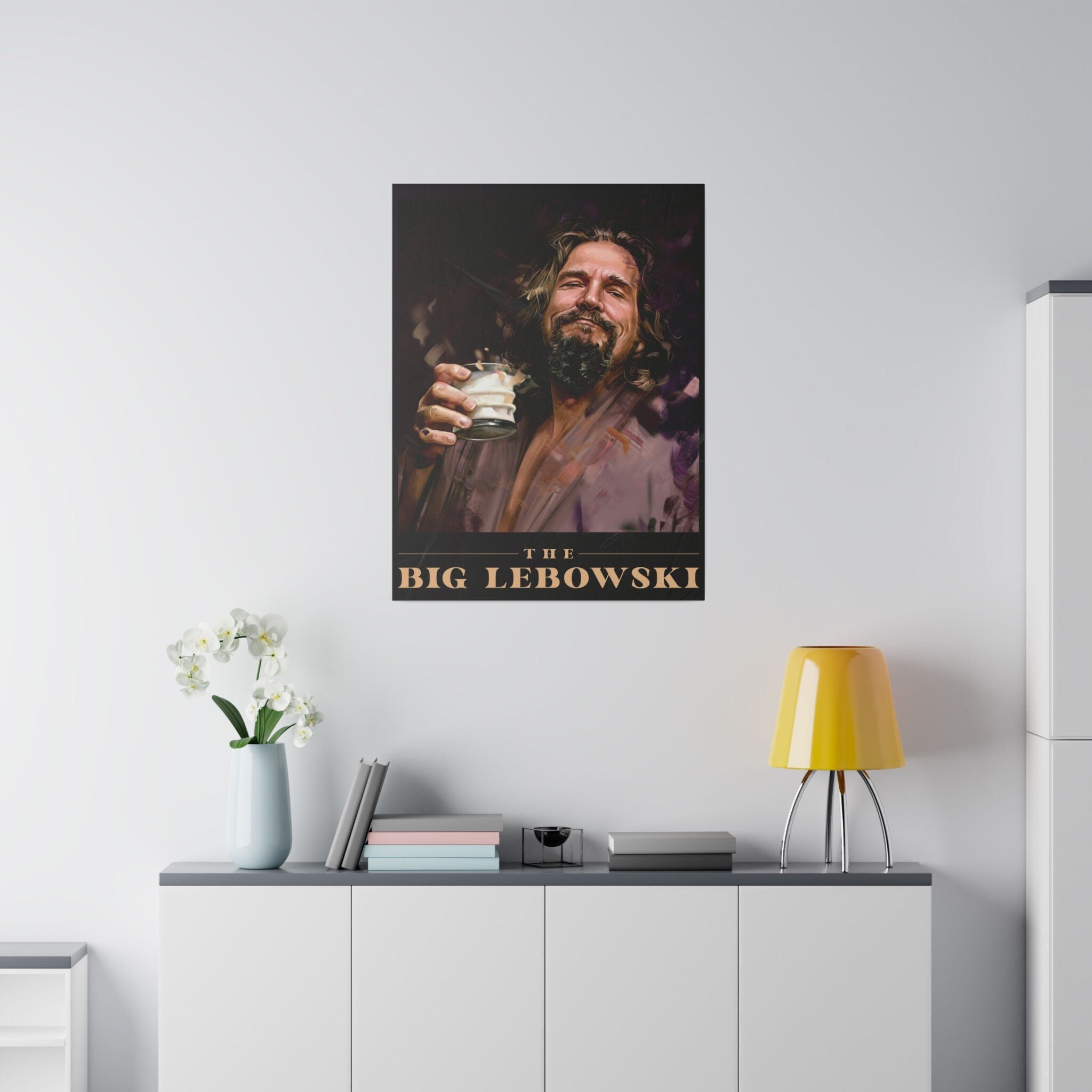 The Big Lebowski White Russian Custom Canvas Wall Print