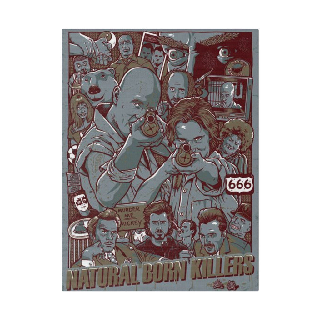 Natural Born Killers Animated Custom Canvas Wall Print