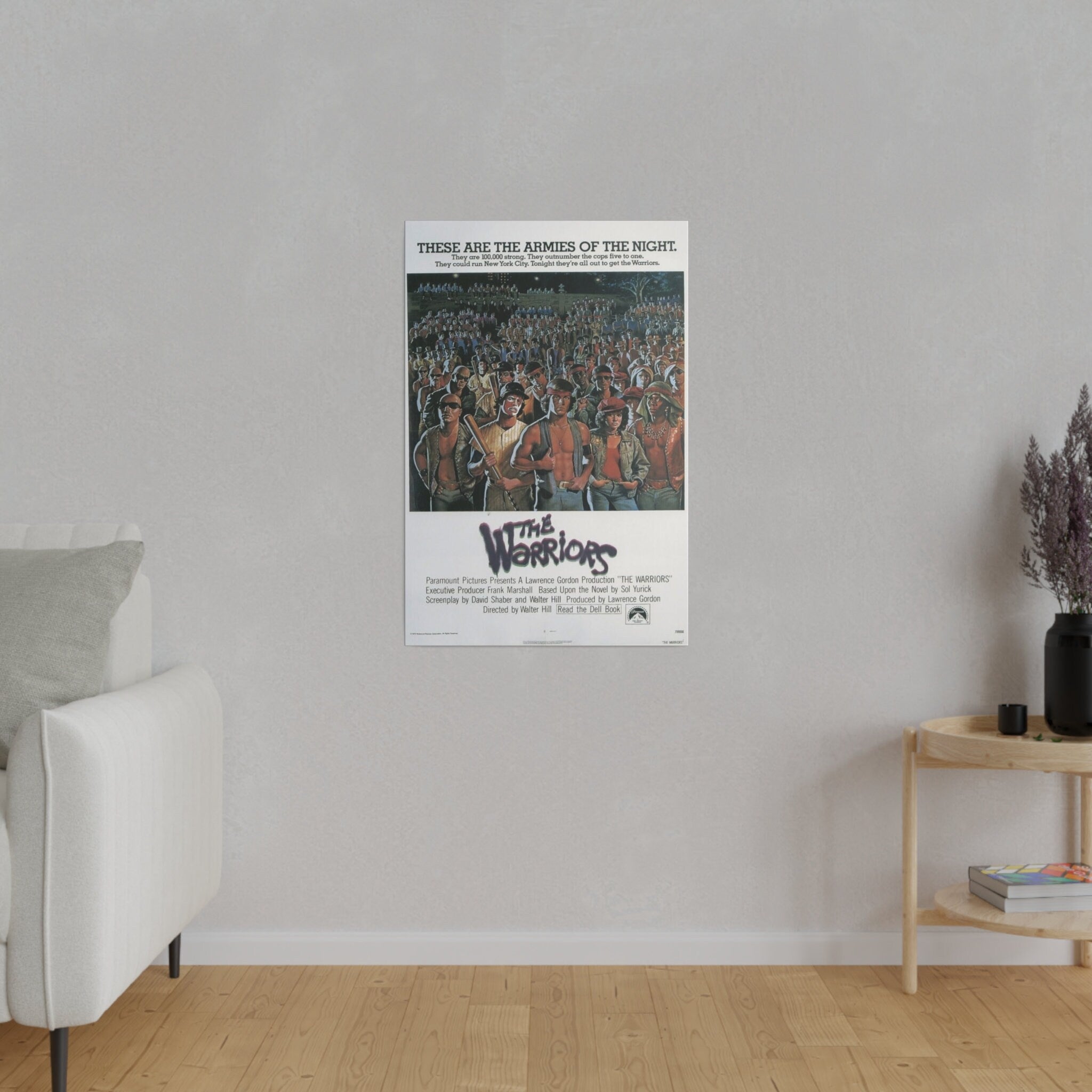 The Warriors Movie Poster Custom Canvas Wall Print