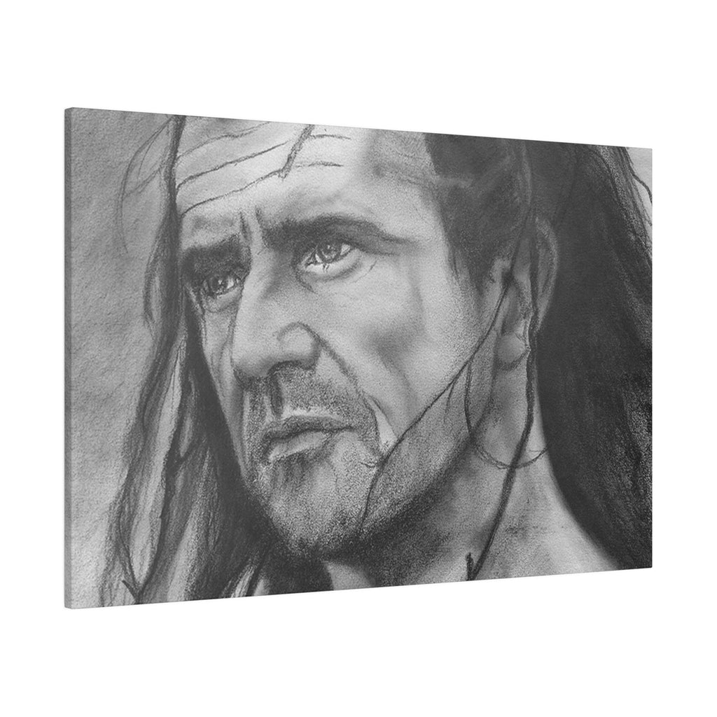 Braveheart William Wallace Sketch Custom Canvas Wall Print
