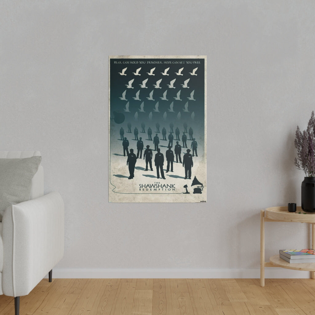 The Shawshank Redemption Abstract Movie Poster Custom Canvas Wall Print