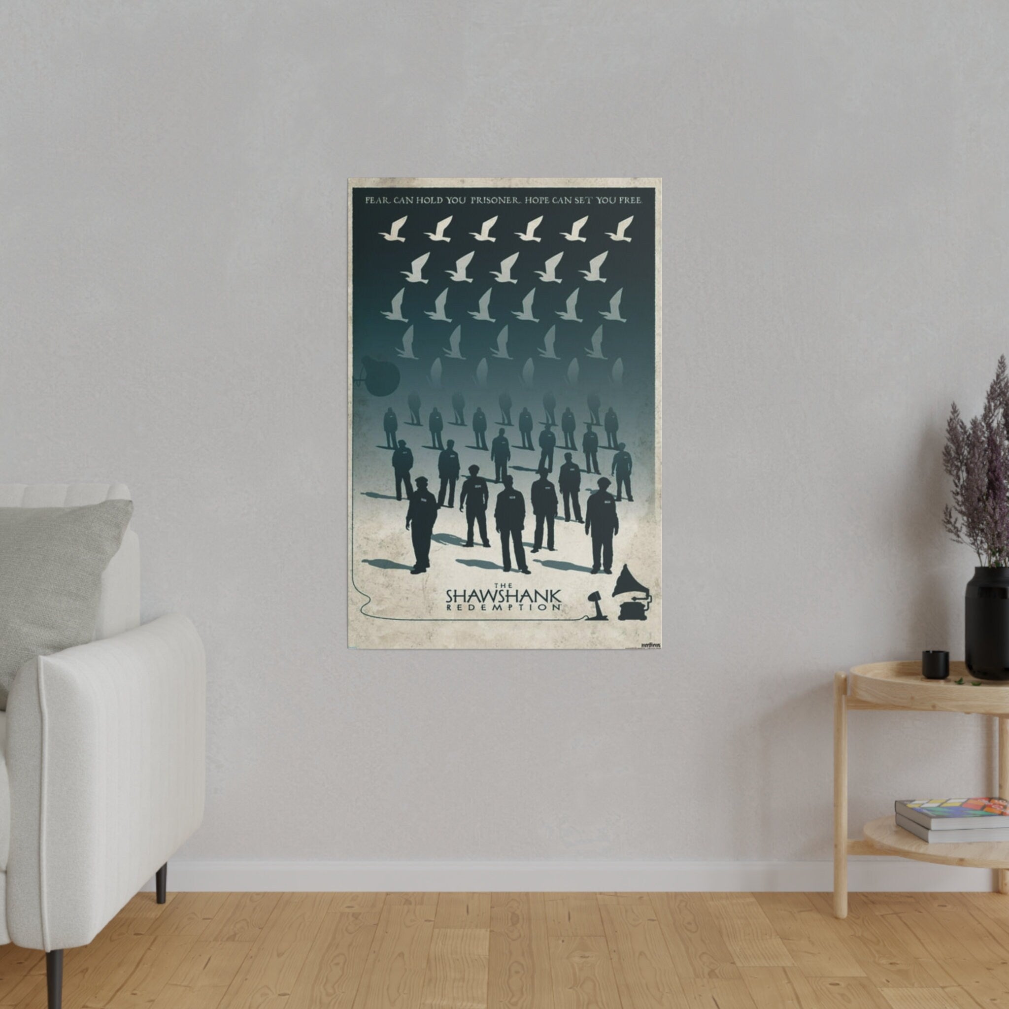 The Shawshank Redemption Abstract Movie Poster Custom Canvas Wall Print