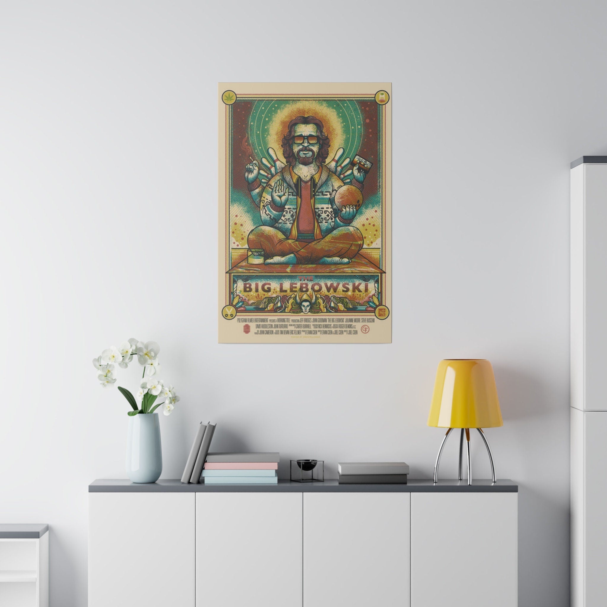 The Big Lebowski Zen Movie Poster Custom Canvas Wall Print