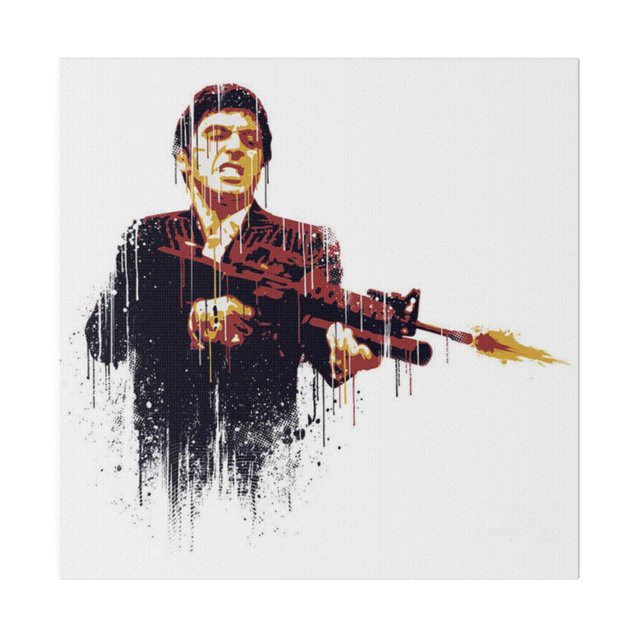 Scarface Little Friend Abstract Custom Canvas Wall Print