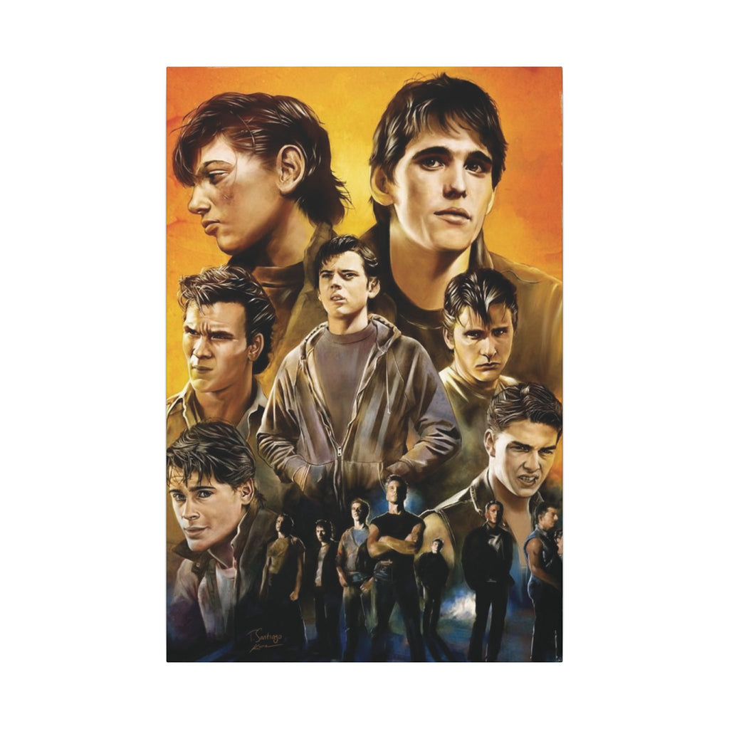 The Outsiders Greasers Portrait Canvas Wall Print