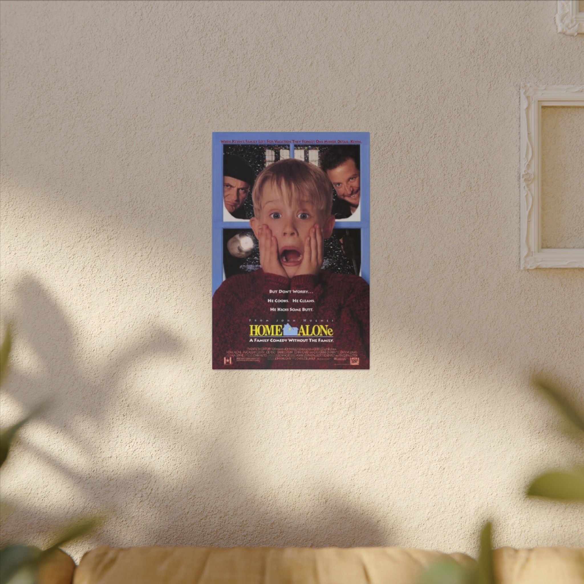 Home Alone Movie Poster Custom Canvas Wall Print