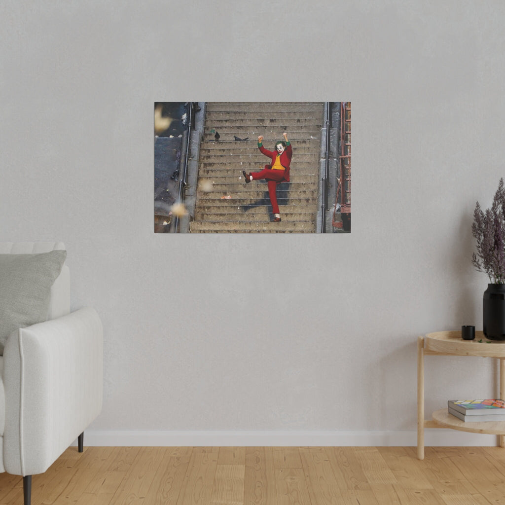 Joker Stairs Dance Color Photograph Custom Canvas Wall Print
