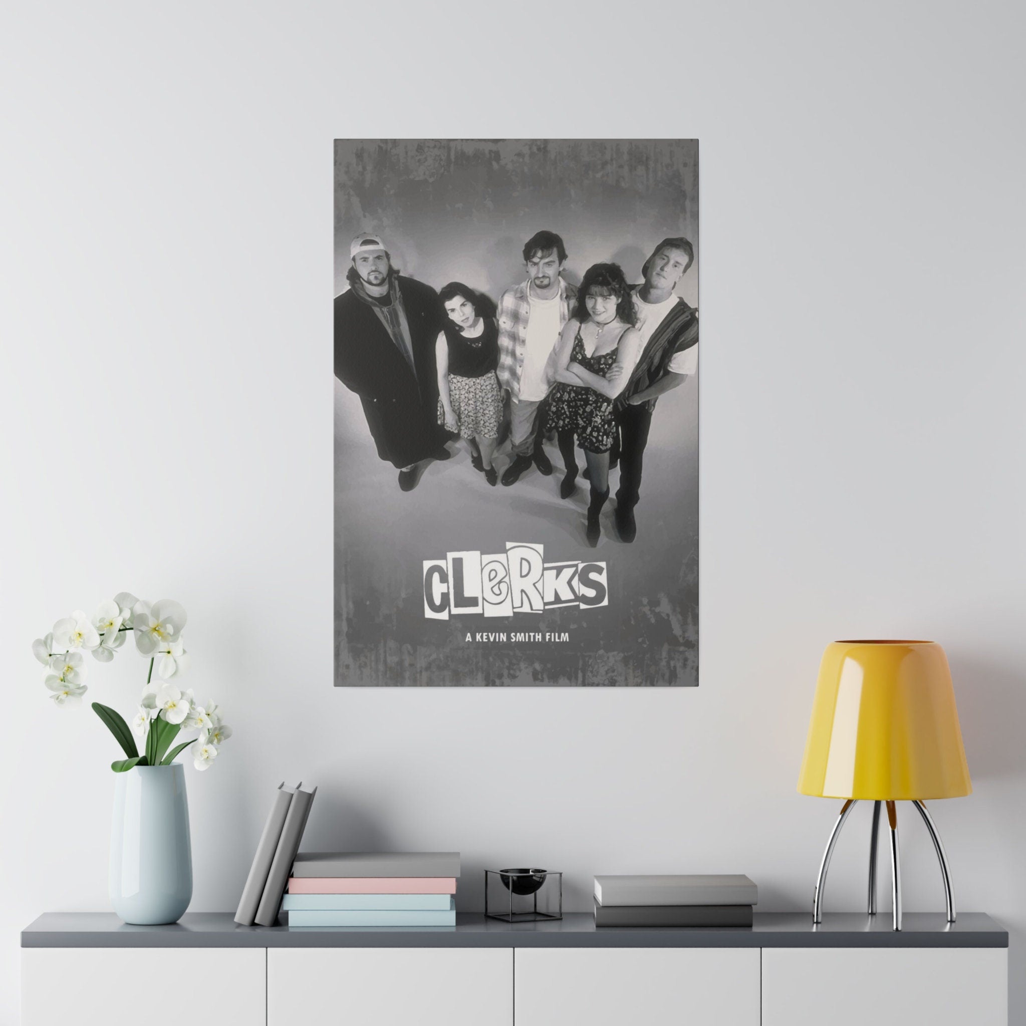 Clerks Movie Poster Custom Canvas Wall Print