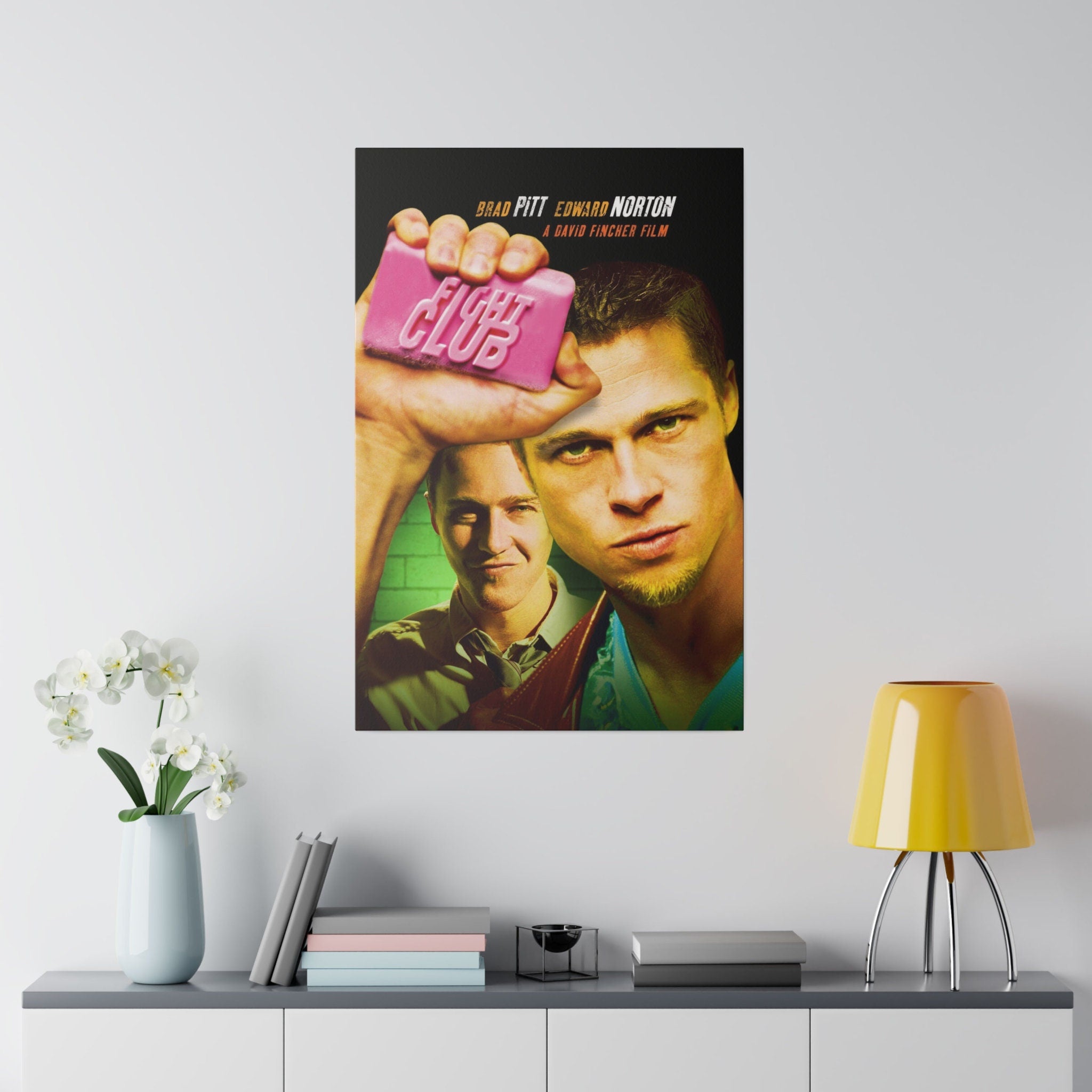 Fight Club Movie Poster Custom Canvas Wall Print