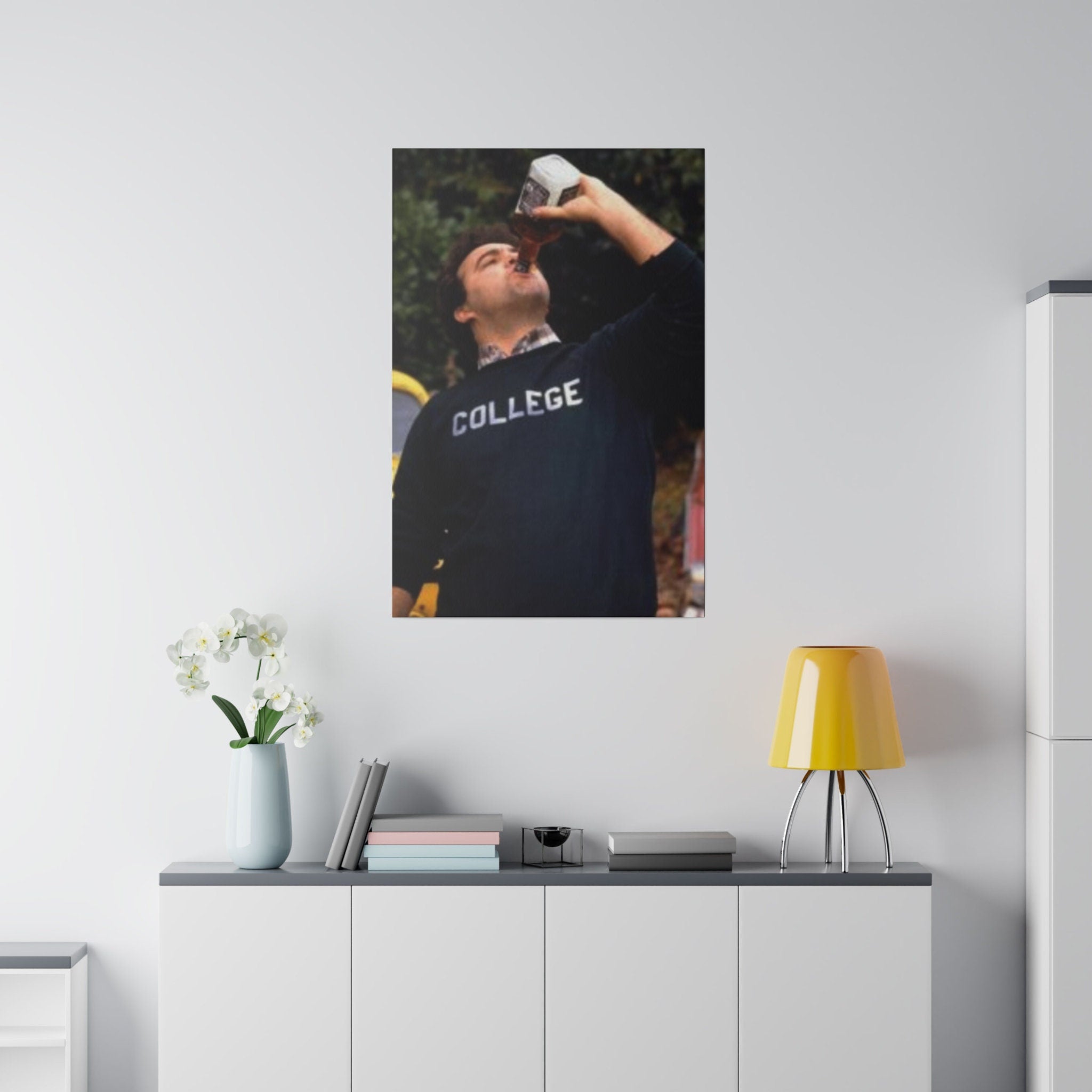 Animal House John Belushi Chug Poster Custom Canvas Wall Print