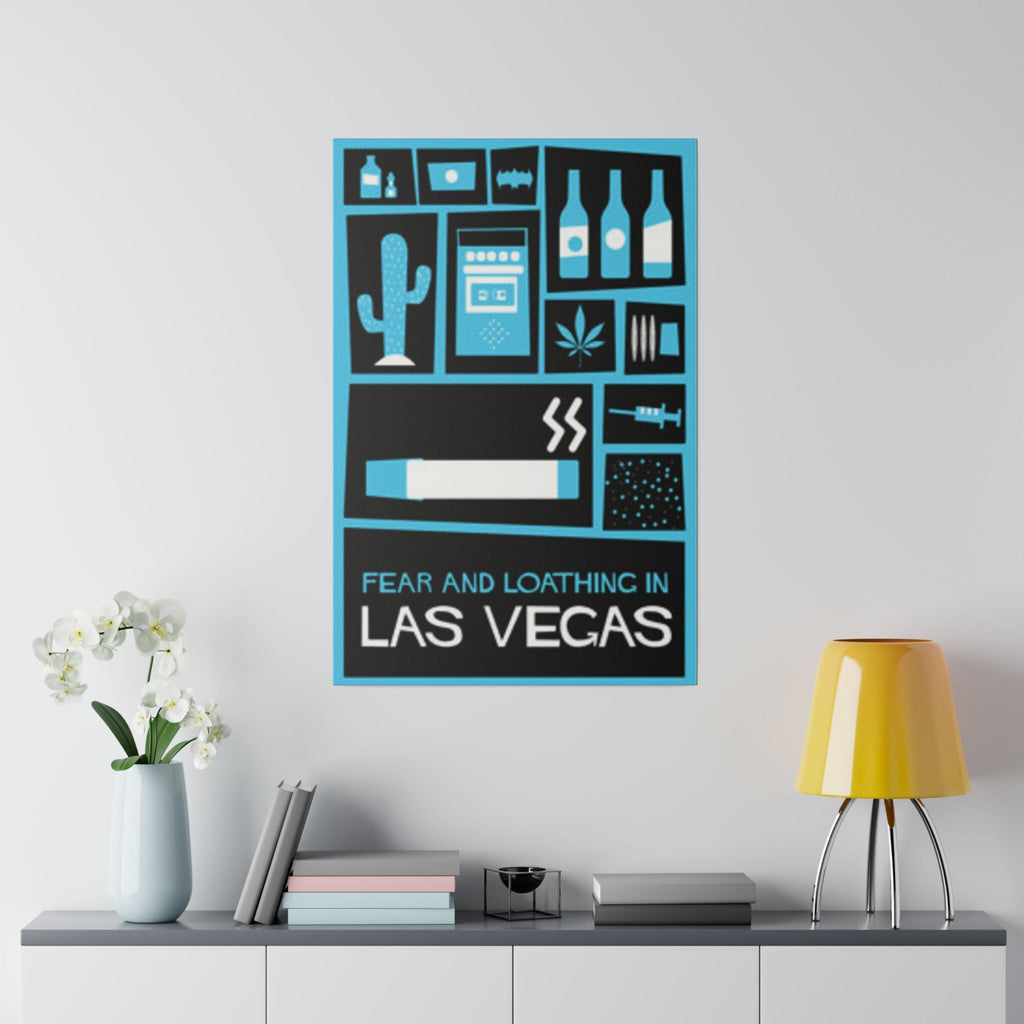 Fear and Loathing In Las Vegas Abstract Poster Custom Canvas Wall Print