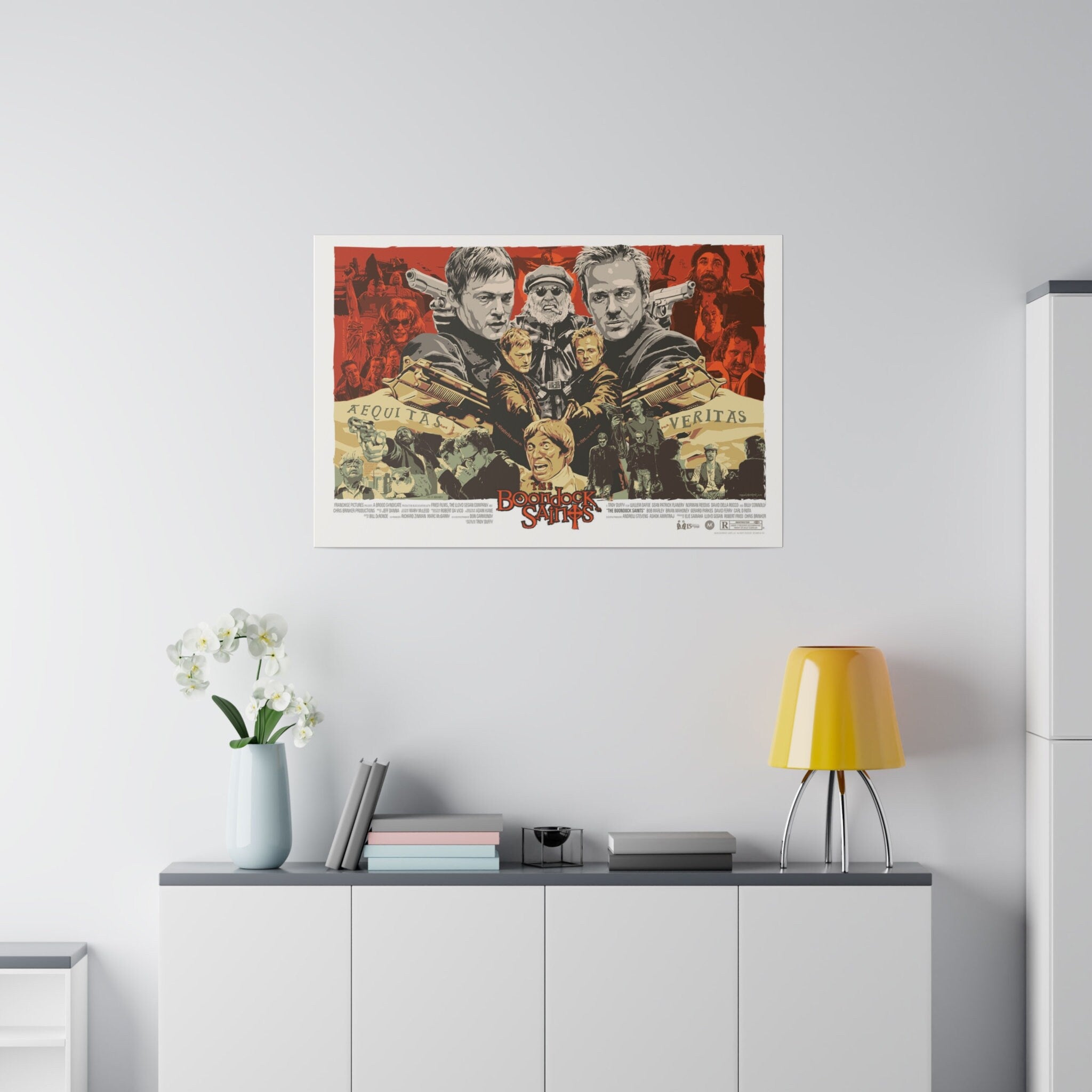 The Boondock Saints Graphic Novel Movie Poster Custom Canvas Wall Print