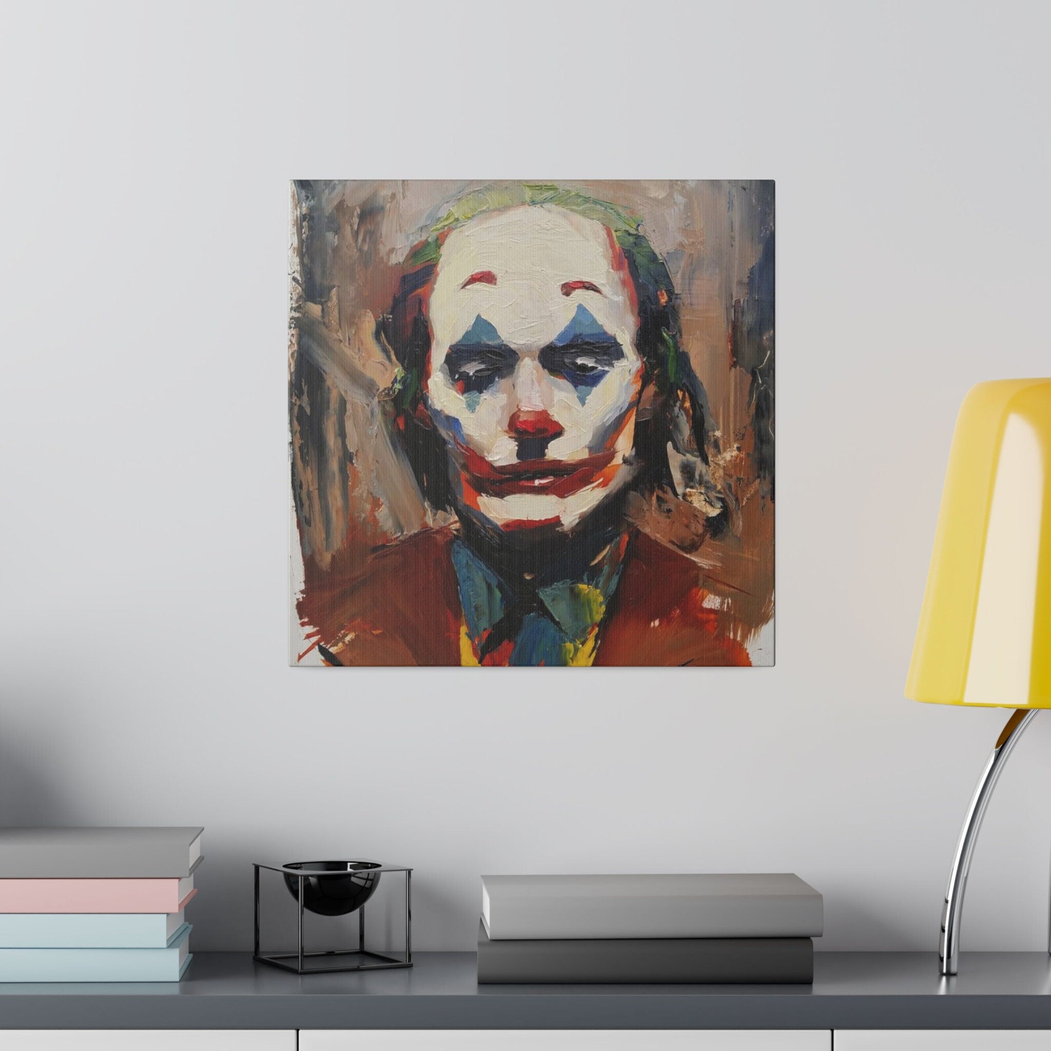 Joker Abstract Color Oil Painting Custom Canvas Wall Print