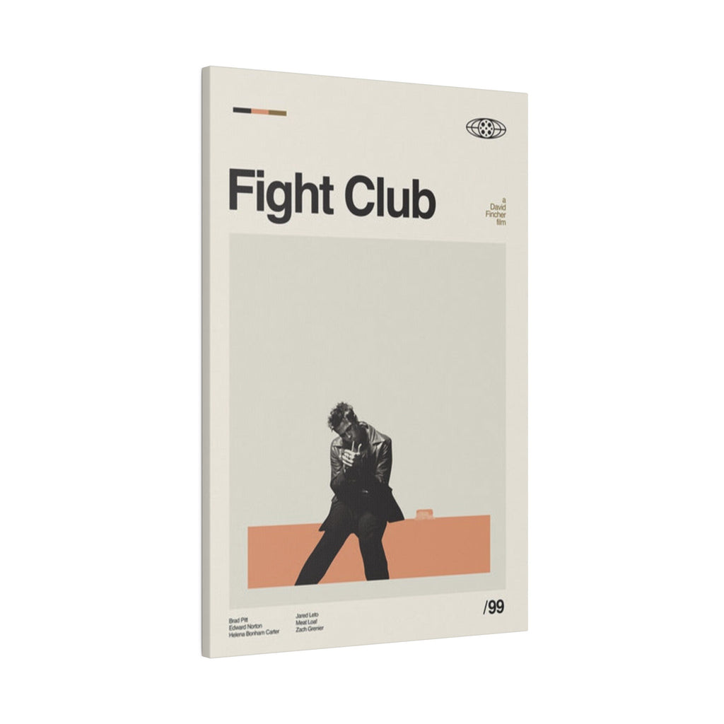 Fight Club Minimalist Movie Poster Custom Canvas Wall Print