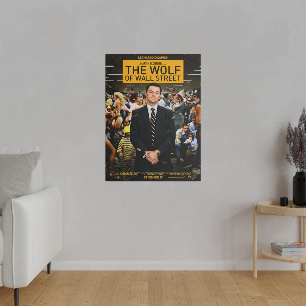 The Wolf Of Wall Street Movie Poster Custom Canvas Wall Print