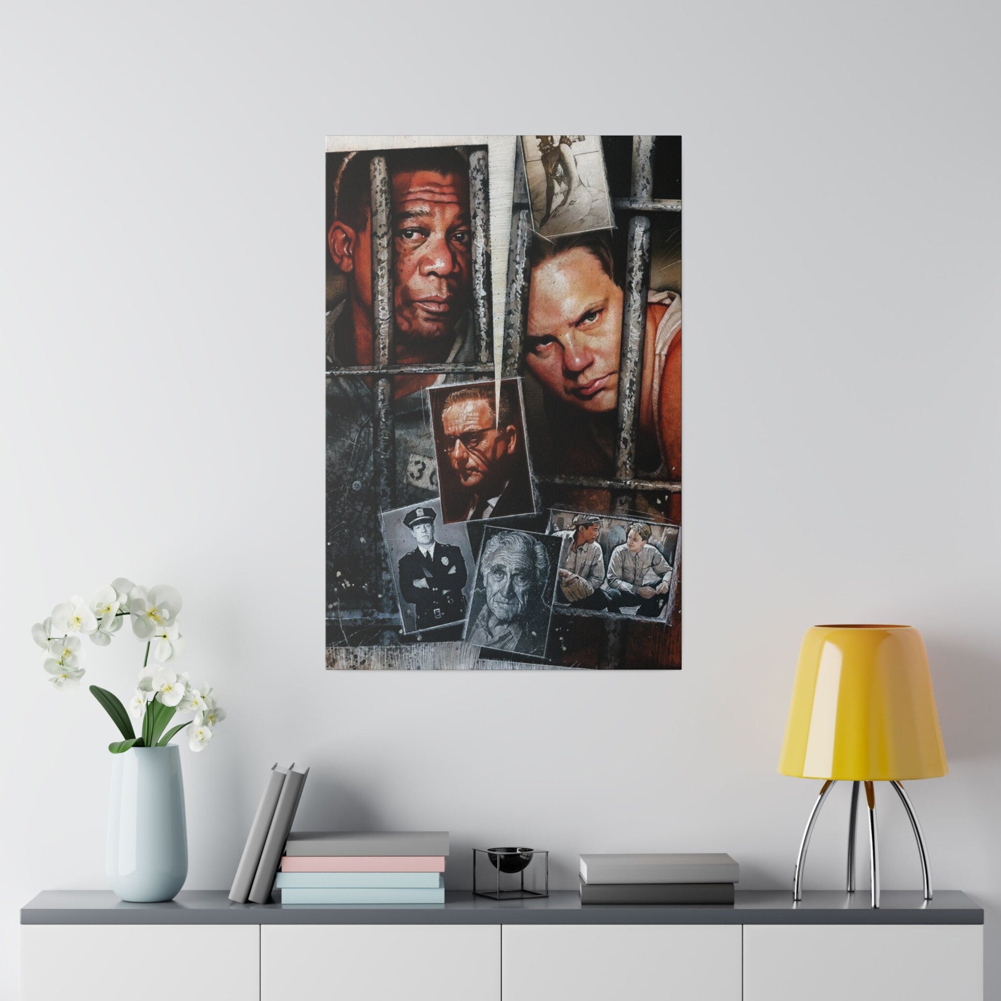 The Shawshank Redemption Animated Poster Custom Canvas Wall Print