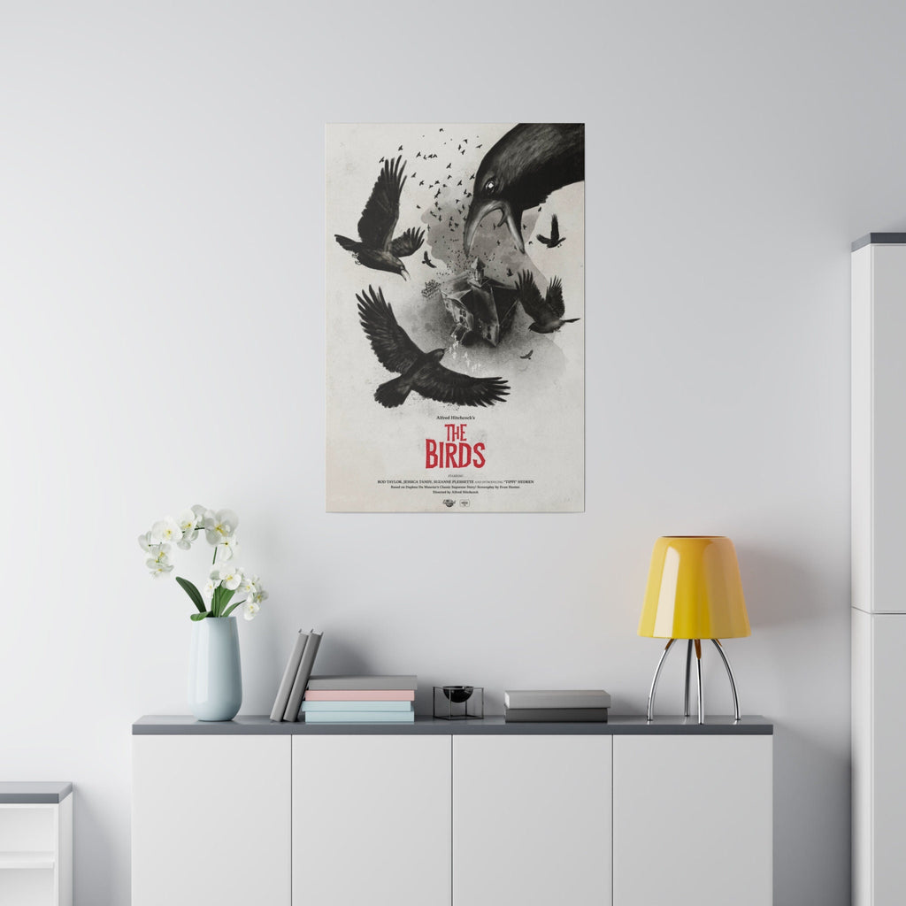 Alfred Hitchcock's The Birds Movie Poster Custom Canvas Wall Print