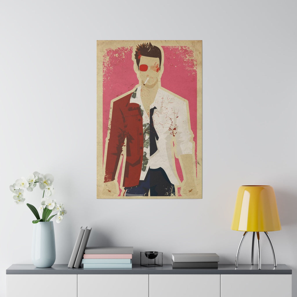 Fight Club Tyler Durden Abstract Custom Canvas Wall Print