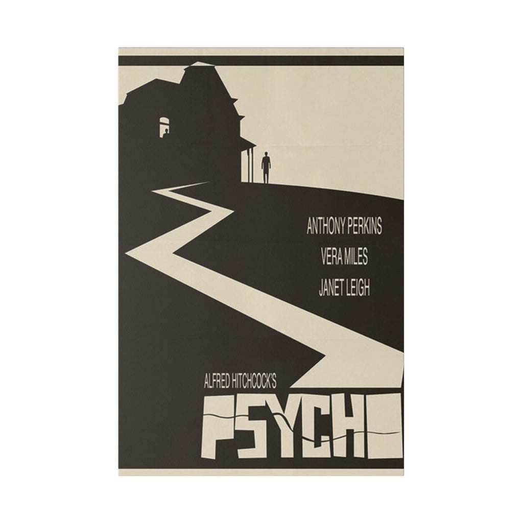 Alfred Hitchcock's Psycho Alternate Movie Poster Custom Canvas Wall Print