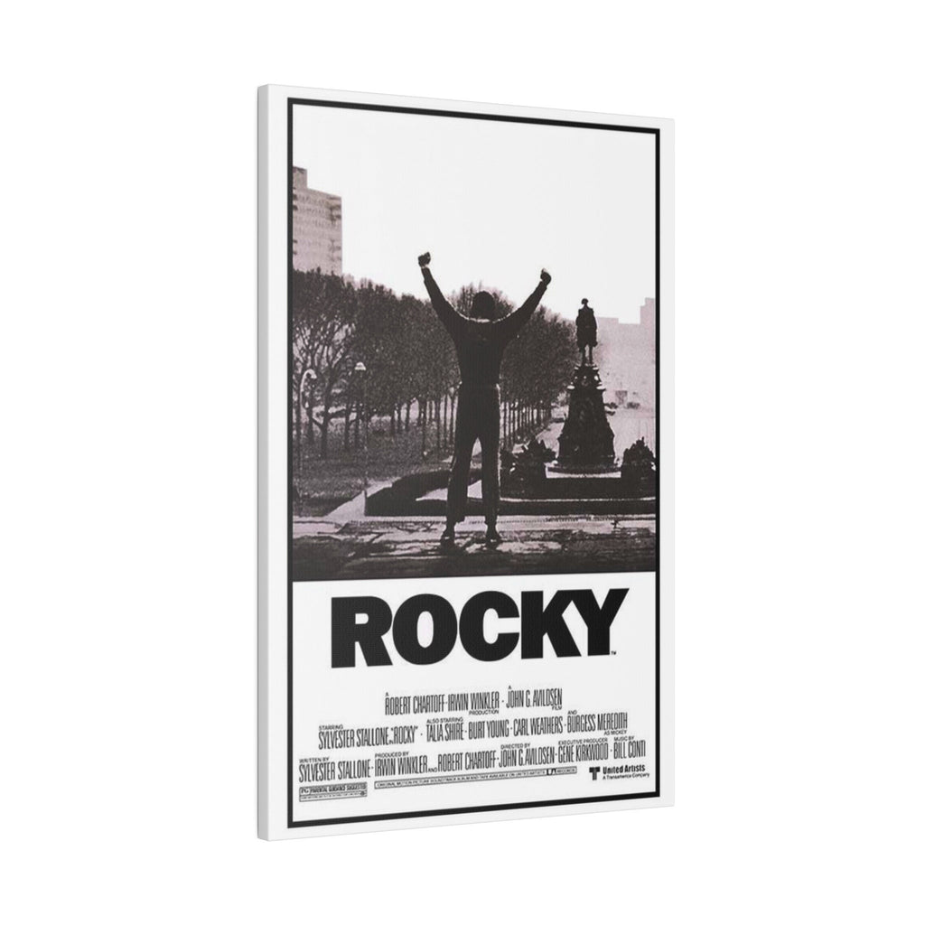 Rocky B/W Movie Poster Custom Canvas Wall Print
