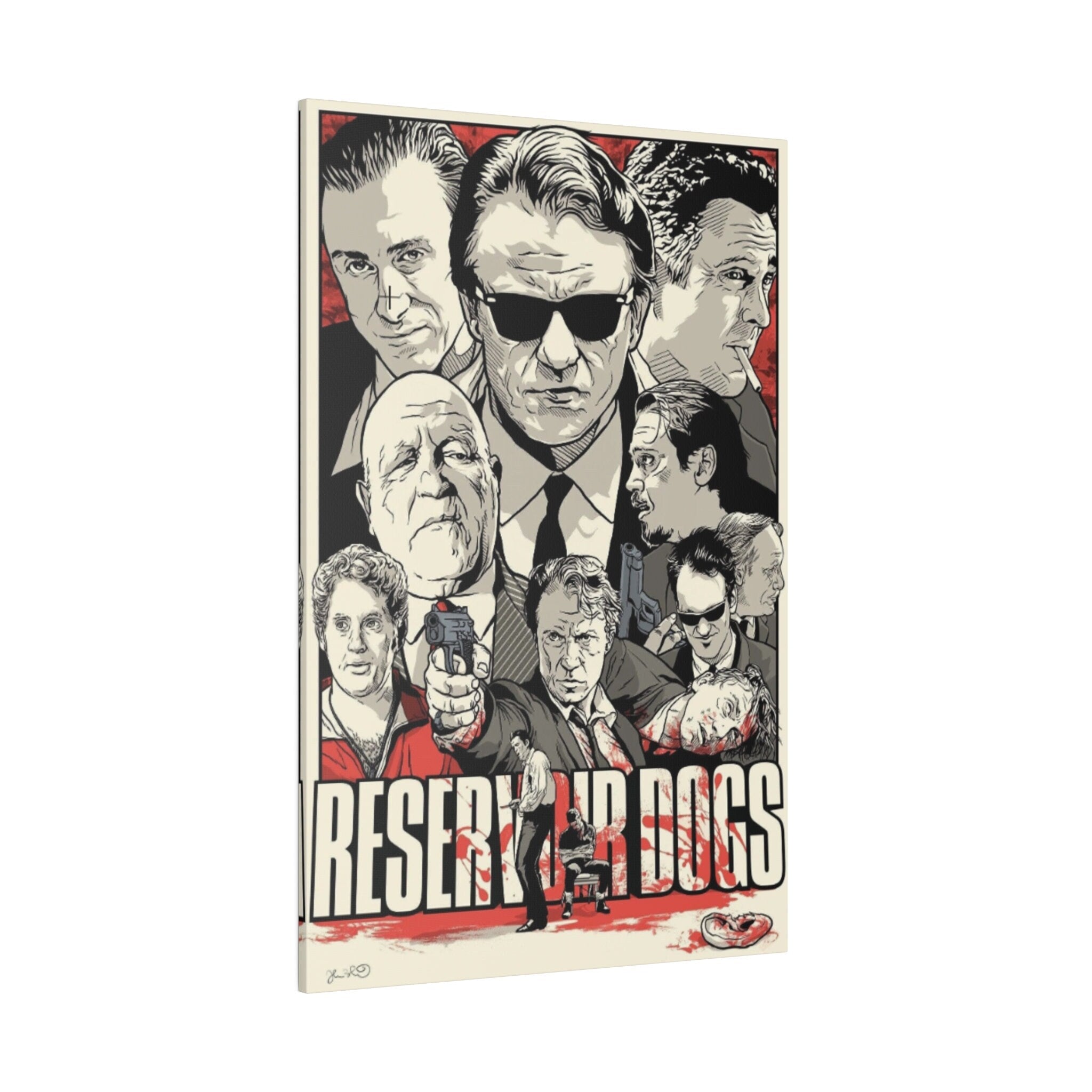 Reservoir Dogs Animated Movie Poster Custom Canvas Wall Print