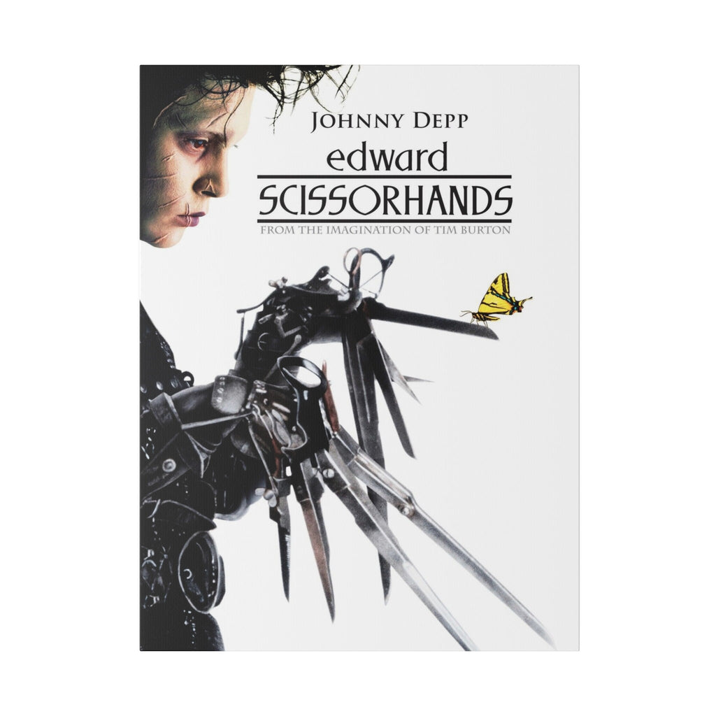 Edward Scissorhands Movie Poster Custom Canvas Wall Print