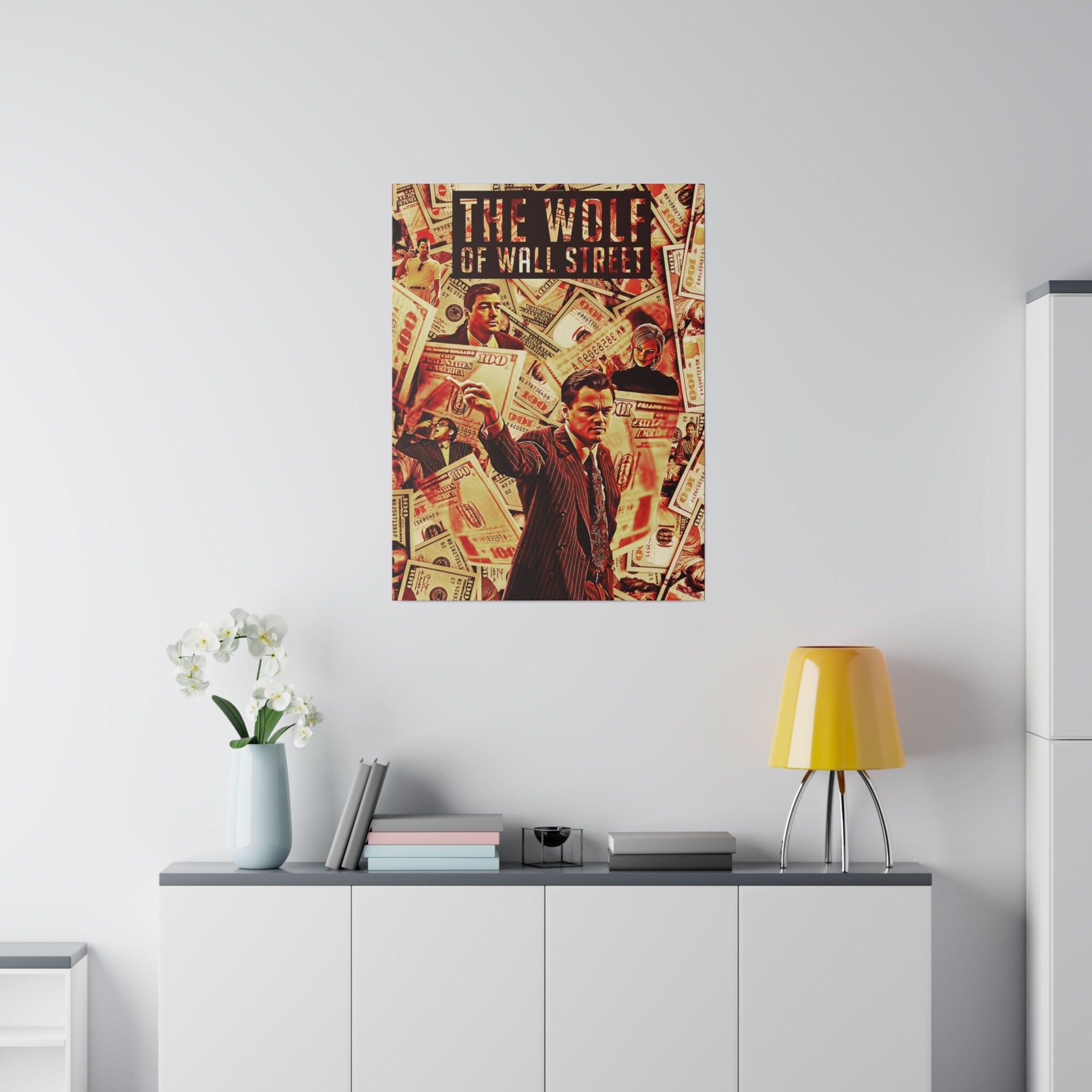 The Wolf Of Wall Street Jordan Belfort Abstract  Custom Canvas Wall Print