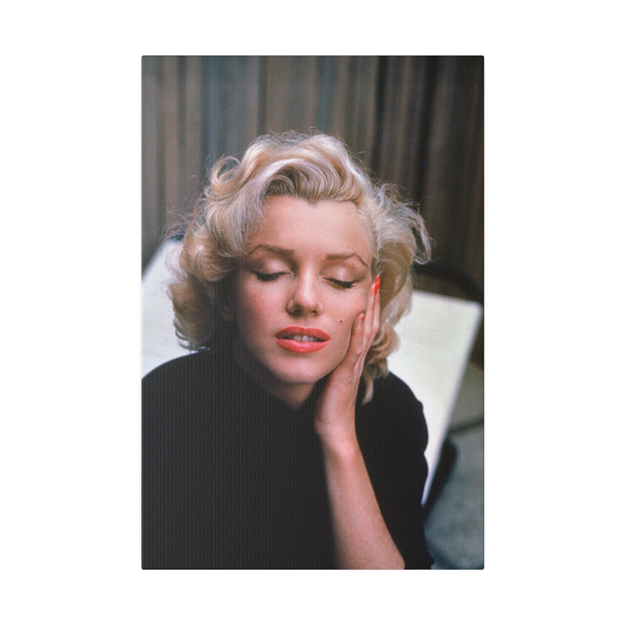 Marilyn Monroe Color Photograph Custom Canvas Wall Print