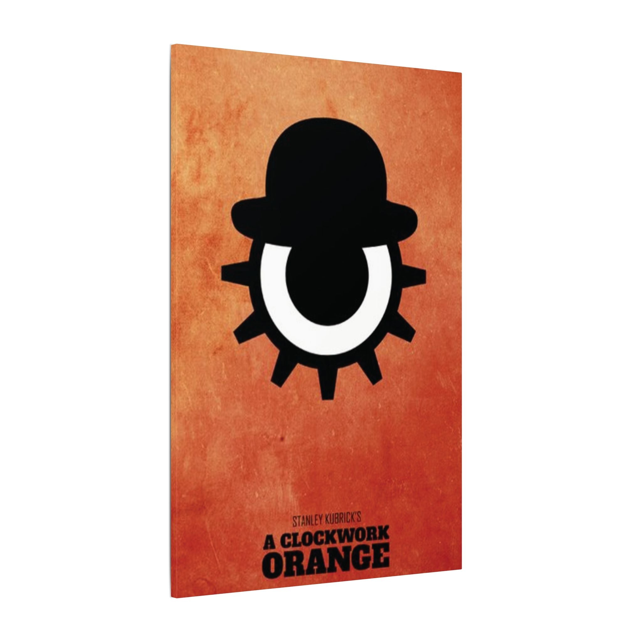 Clockwork Orange Minimalist Eye Icon Canvas Wall Print