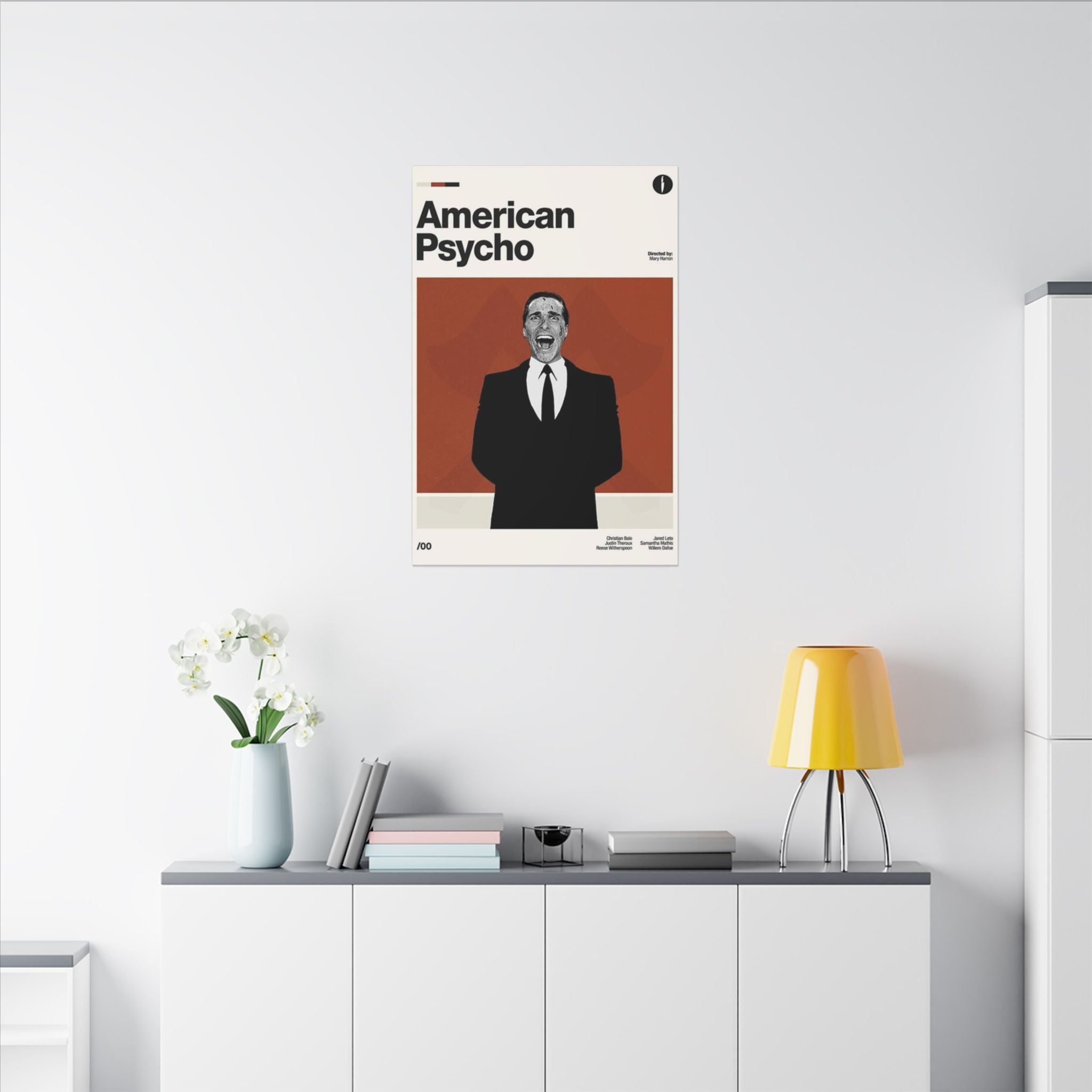 American Psycho Minimalist Poster Custom Canvas Wall Print