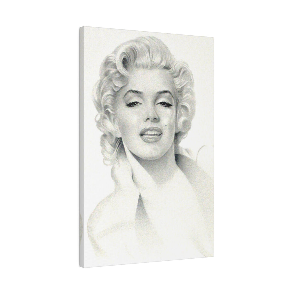 Marilyn Monroe Art Sketch Custom Canvas Wall Print