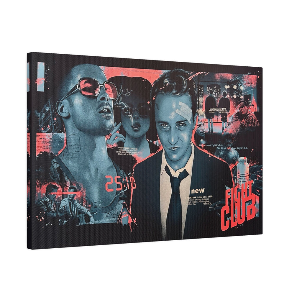 Fight Club Abstract Poster Custom Canvas Wall Print