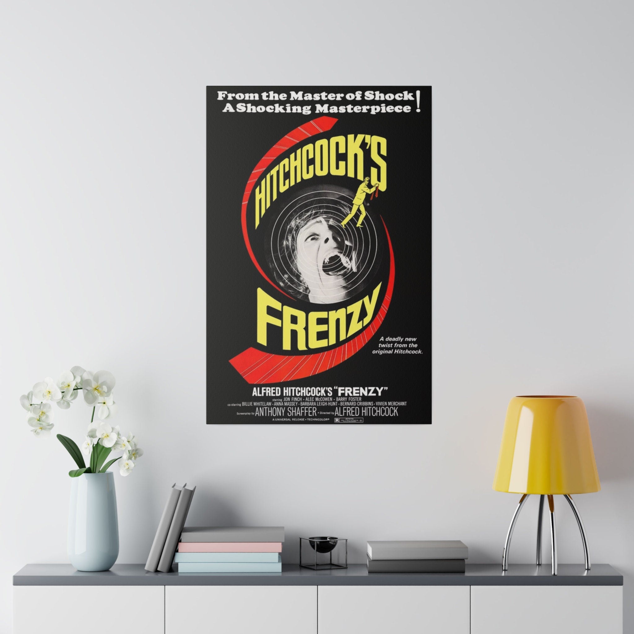 Alfred Hitchcock's Frenzy Movie Poster Custom Canvas Wall Print