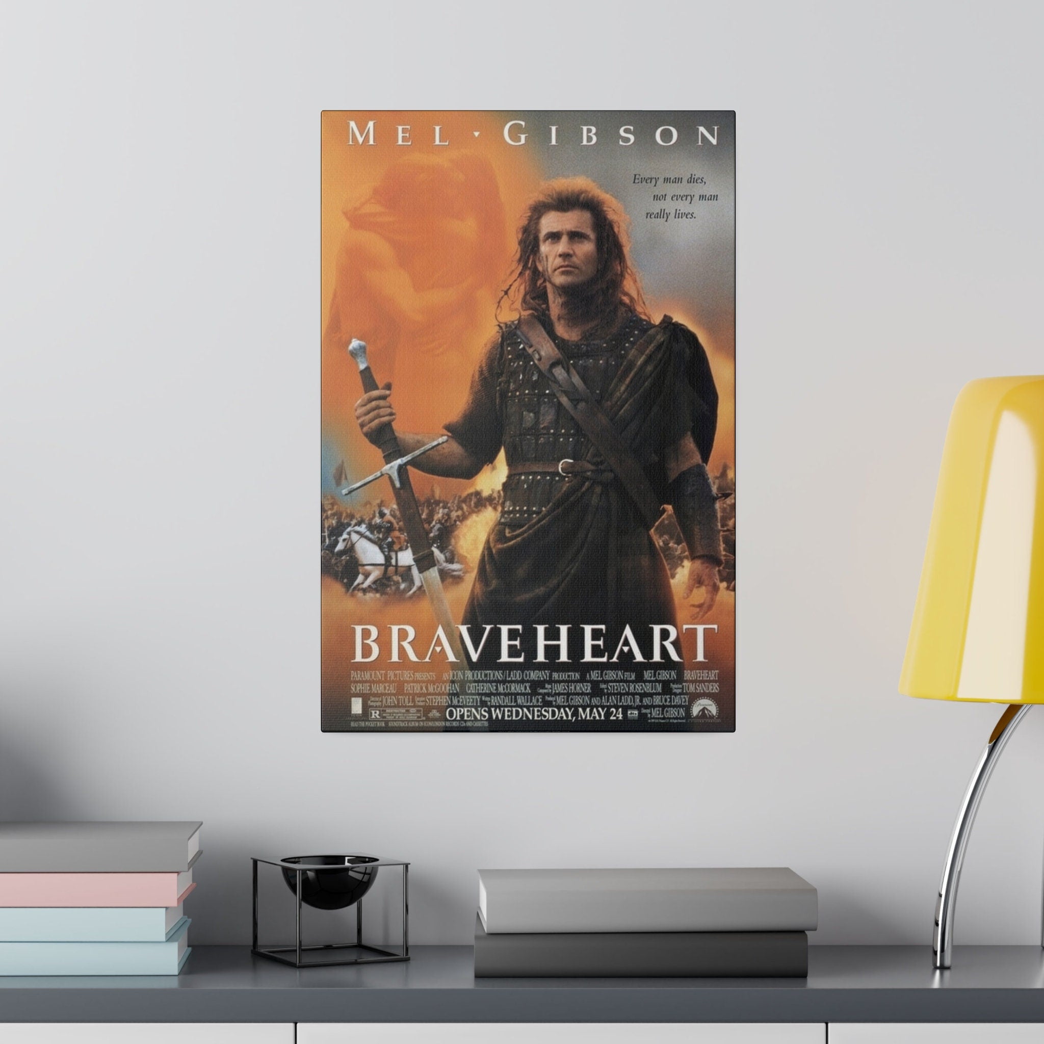 Braveheart Movie Poster Custom Canvas Wall Print