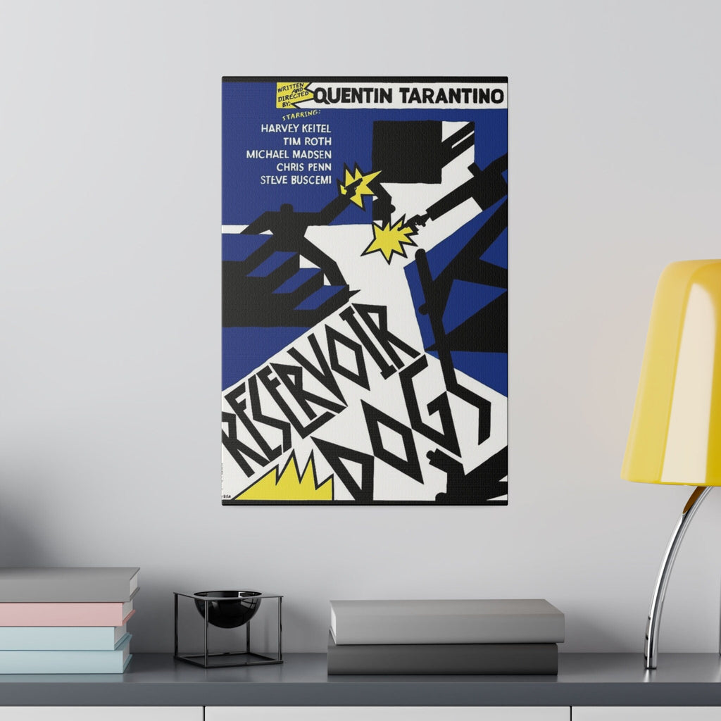 Reservoir Dogs Abstract Movie Poster Custom Canvas Wall Print