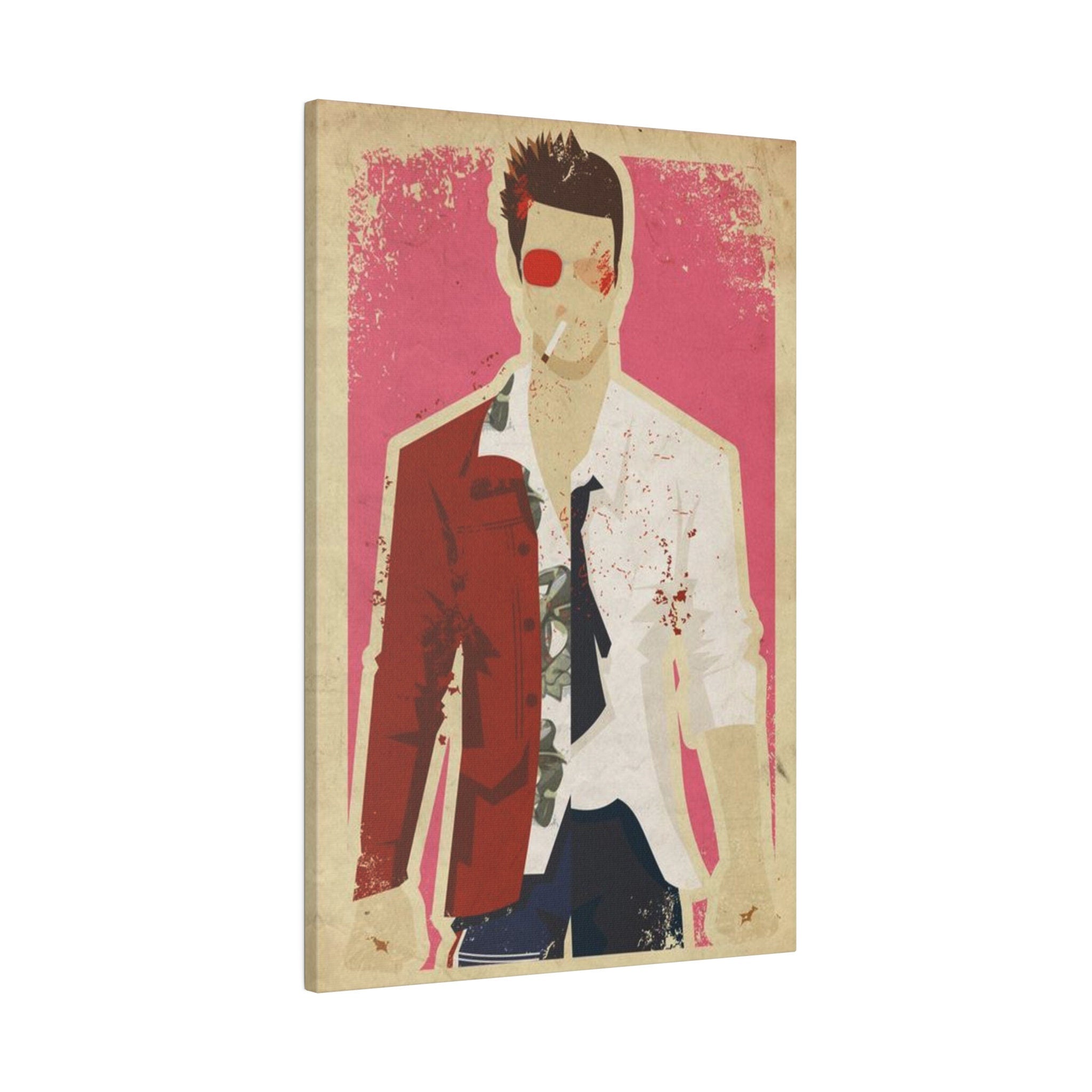 Fight Club Tyler Durden Abstract Custom Canvas Wall Print