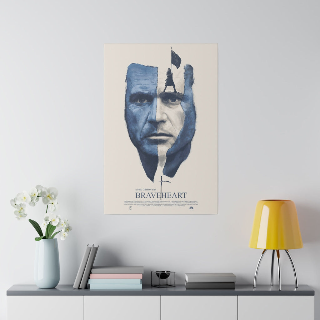 Braveheart The Face Of William Wallace Custom Canvas Movie Poster