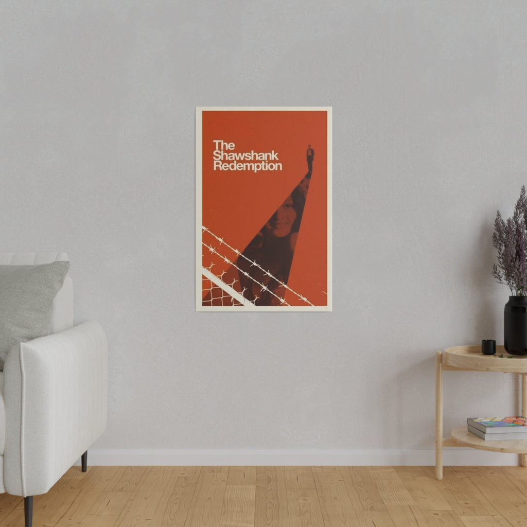 The Shawshank Redemption Simple Movie Poster Custom Canvas Wall Print