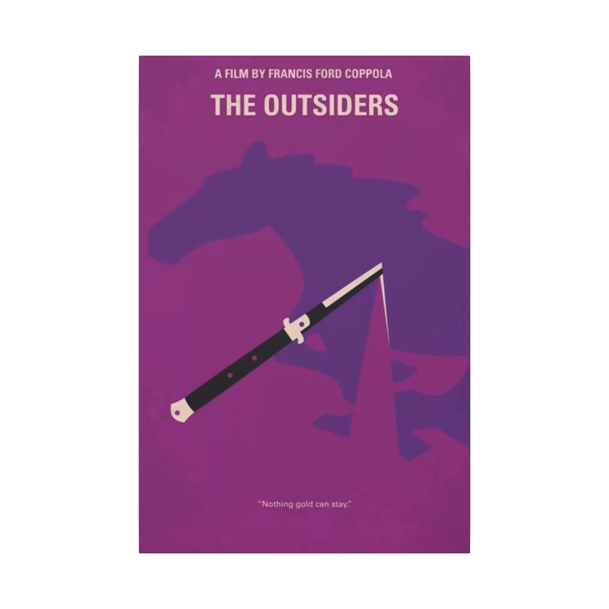 The Outsiders Nothing Gold Can Stay Canvas Wall Print