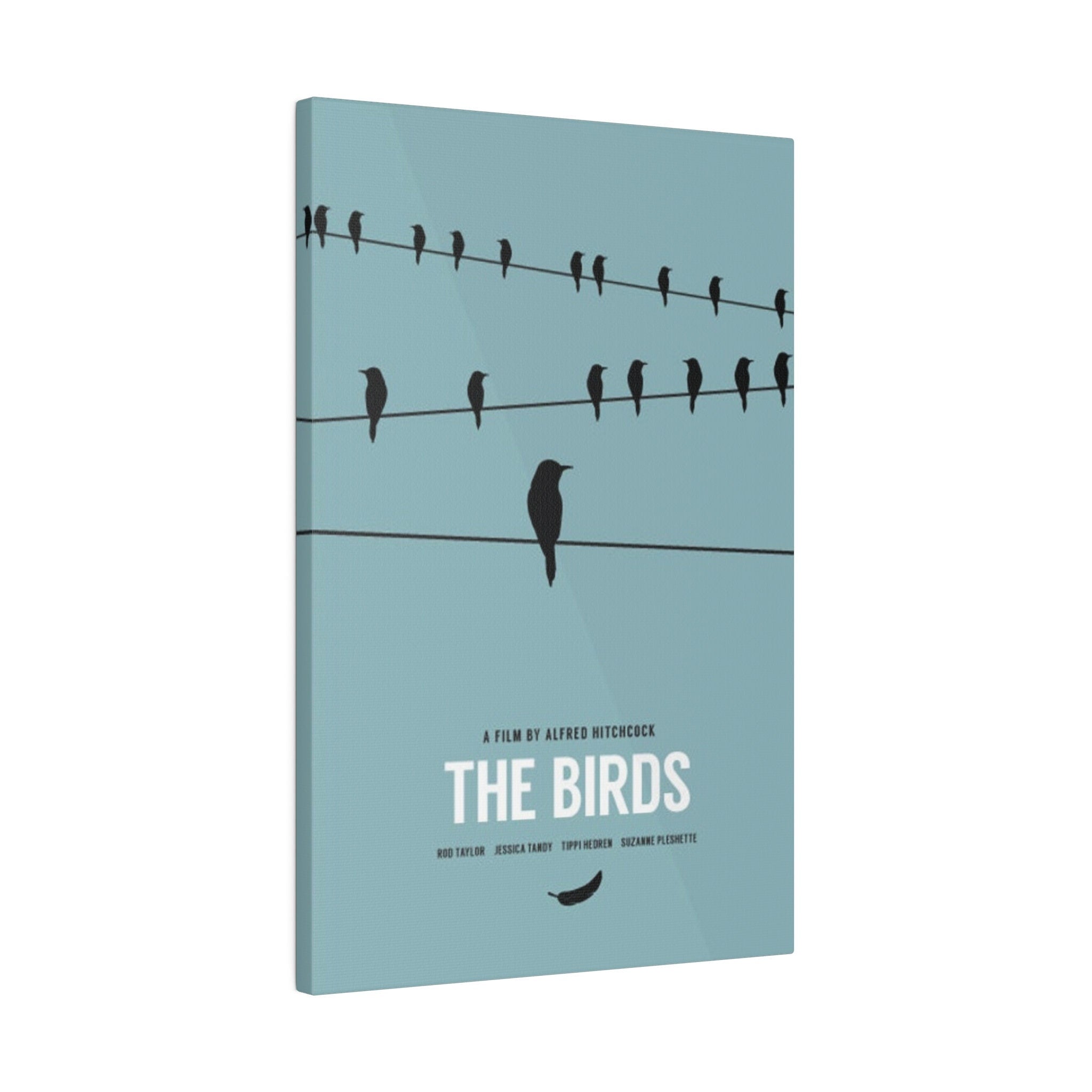 Alfred Hitchcock's The Birds Alternate Movie Poster Custom Canvas Wall Print