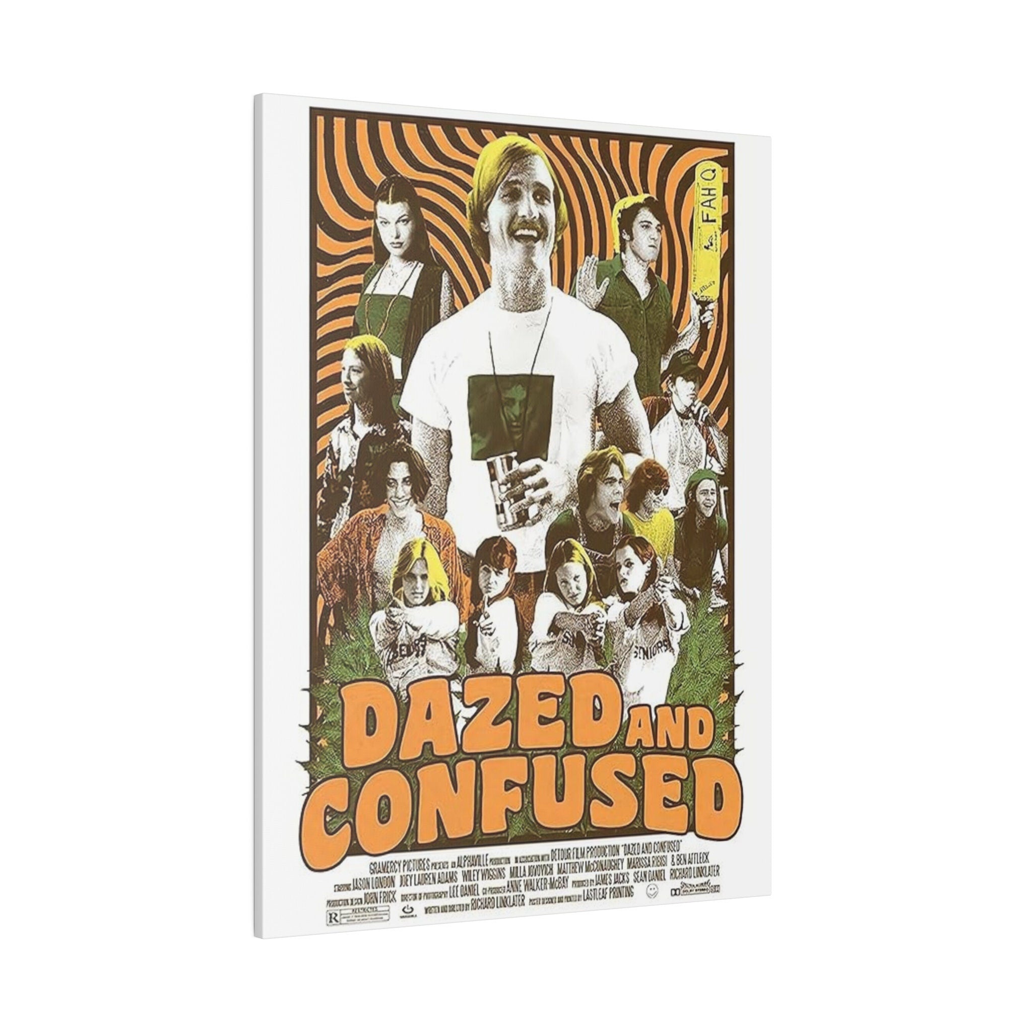 Dazed And Confused Movie Poster Custom Canvas Wall Print