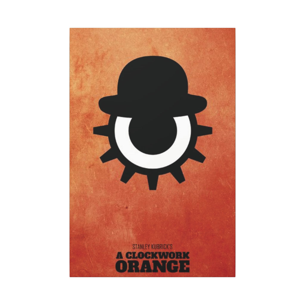 Clockwork Orange Minimalist Eye Icon Canvas Wall Print