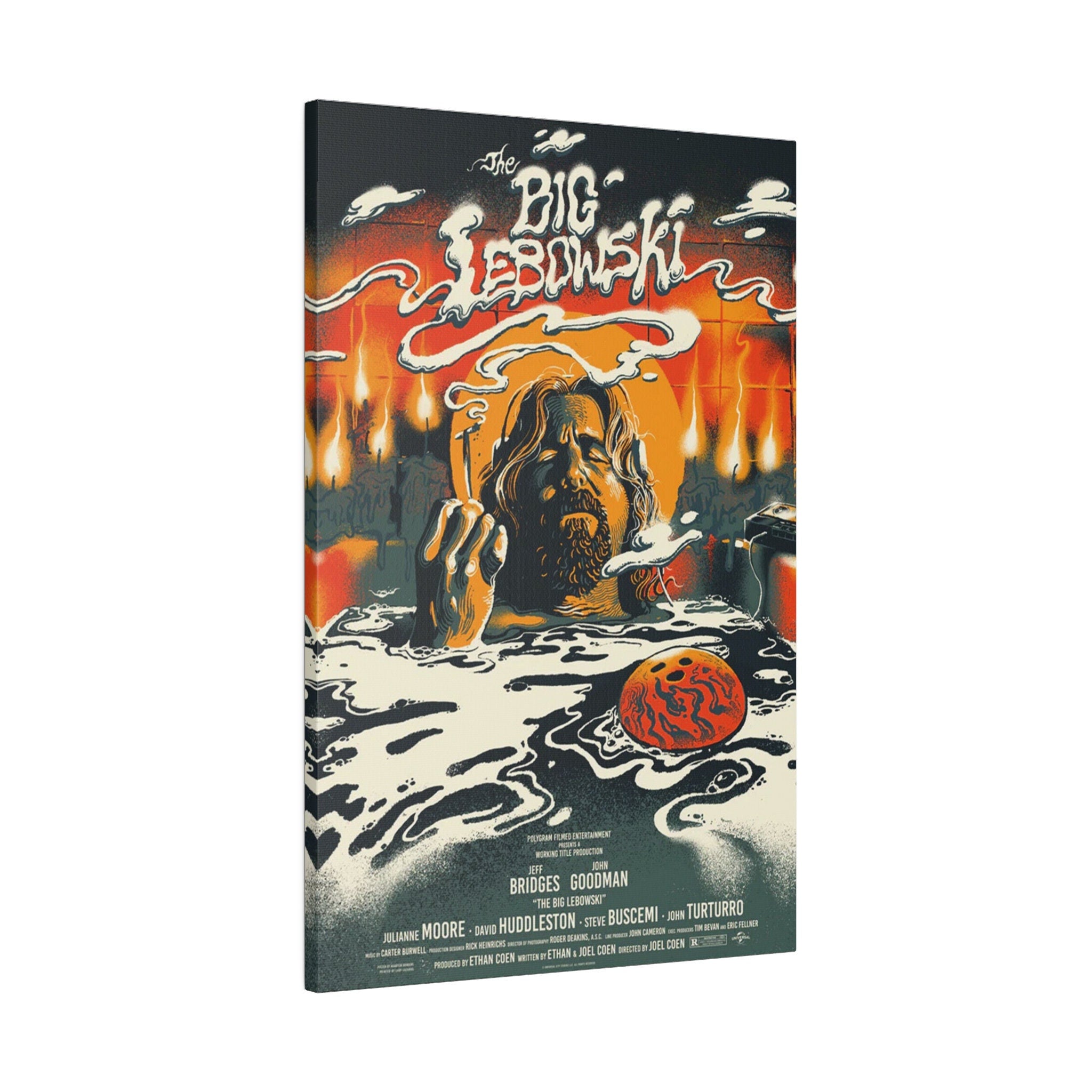 The Big Lebowski Cloud Movie Poster Custom Canvas Wall Print