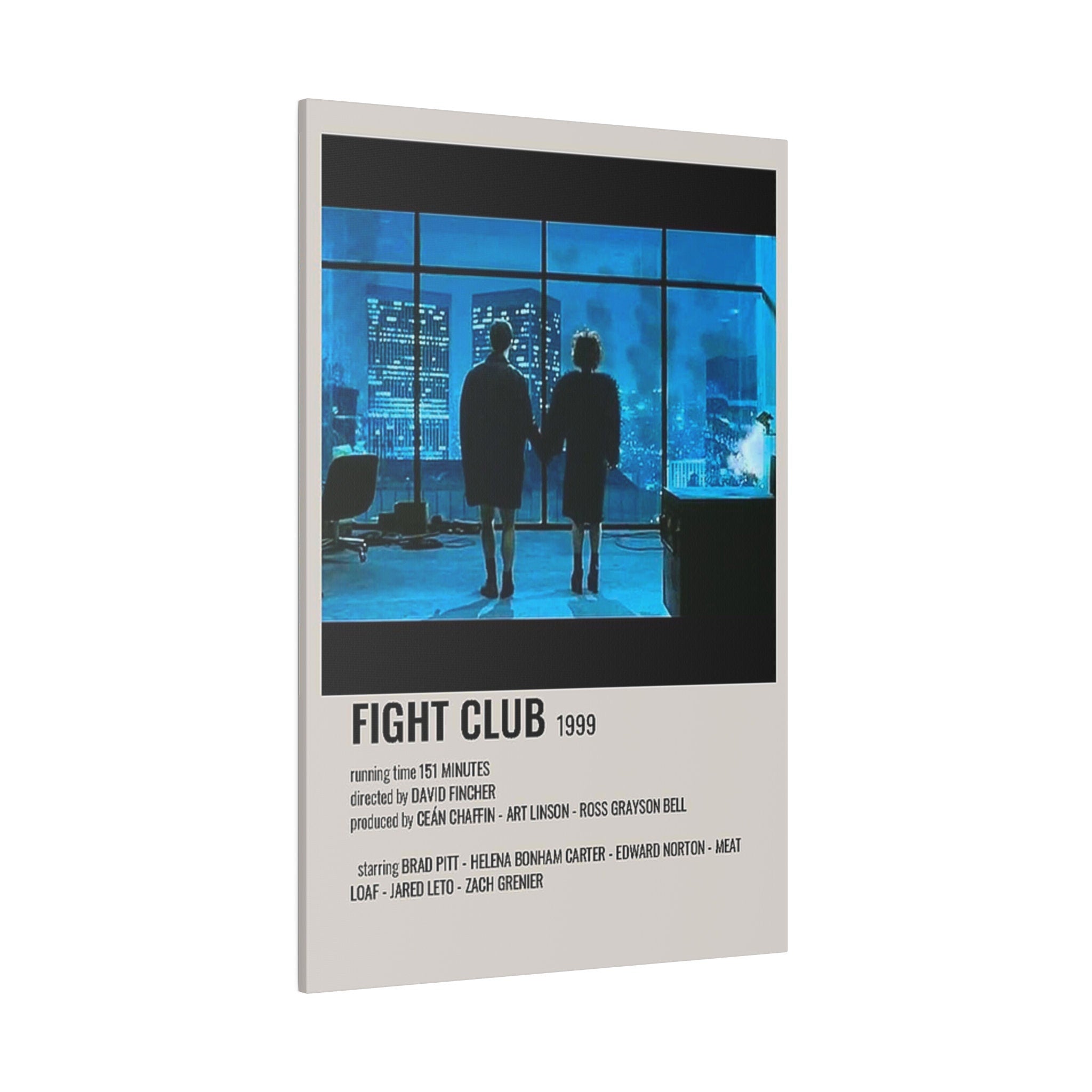 Fight Club Minimalist Movie Poster Custom Canvas Wall Print