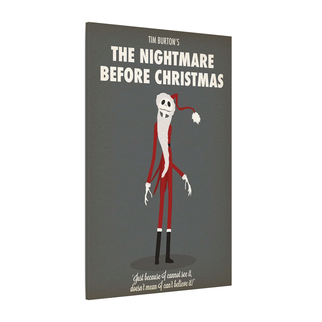 The Nightmare Before Christmas Santa Jack Minimalist Poster Custom Canvas Wall Print