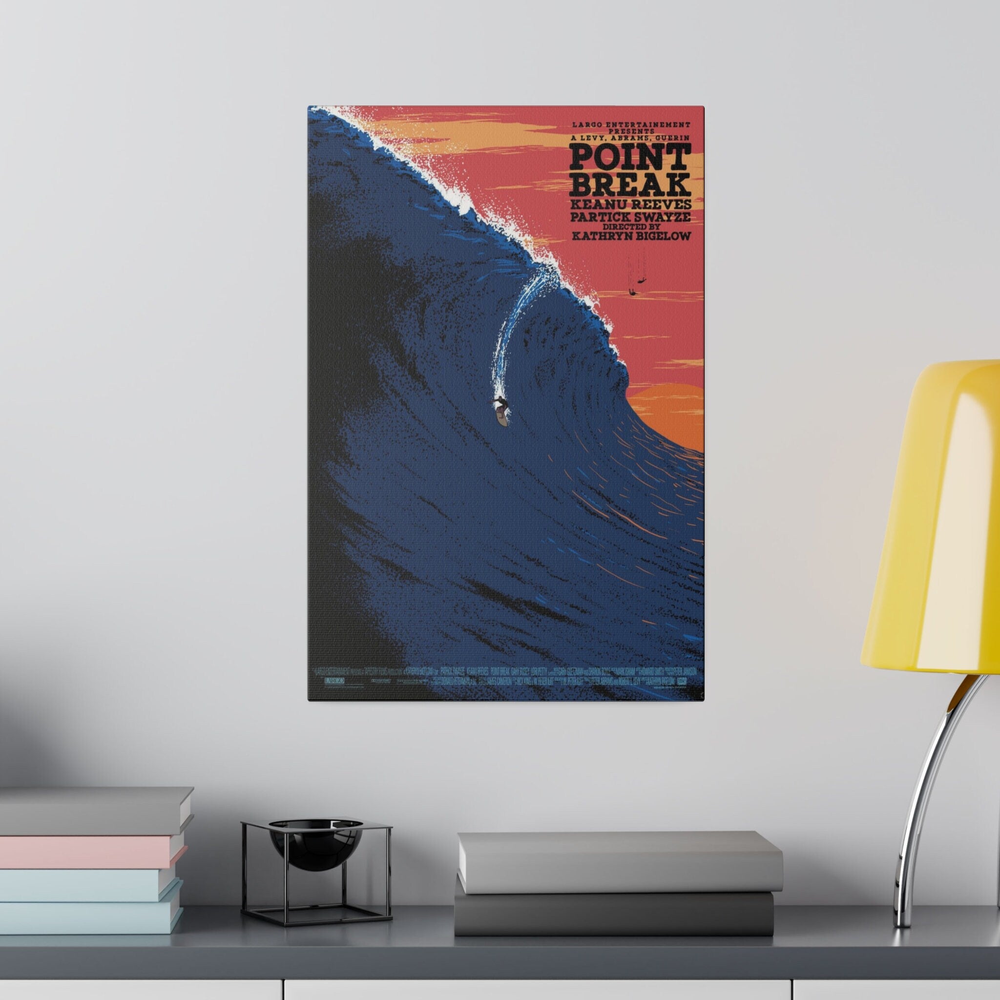 Point Break Big Wave Custom Canvas Wall Print