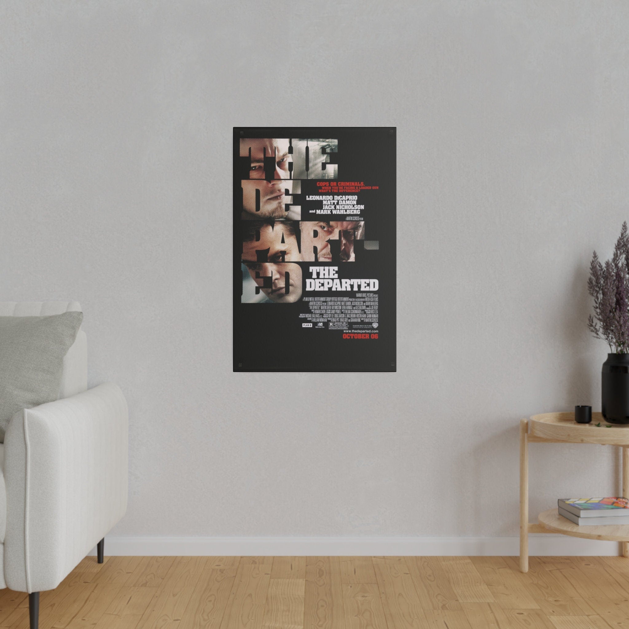 The Departed Movie Poster 2 Custom Canvas Wall Print